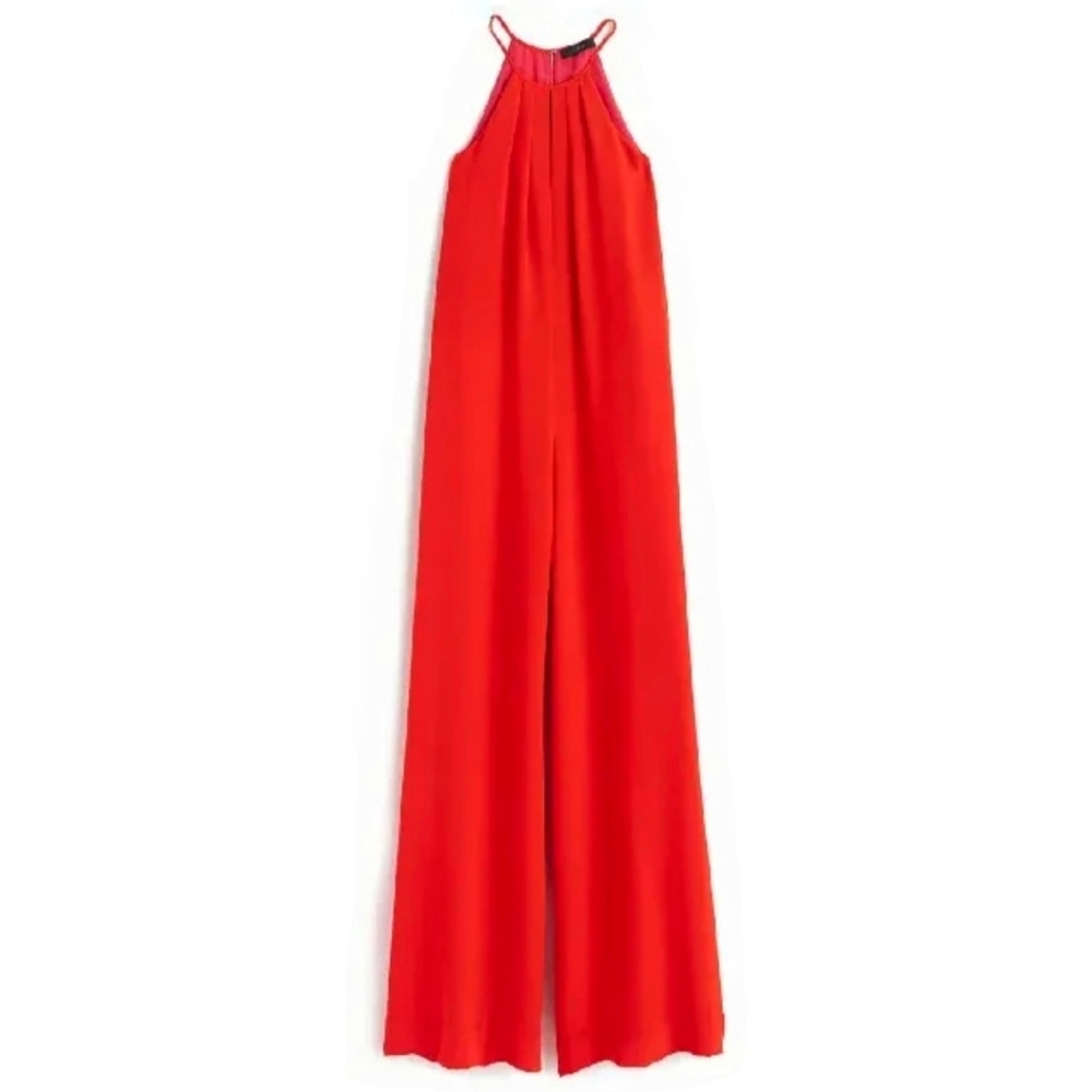 J.Crew Collection Silk Jumpsuit in Crepe de Chine